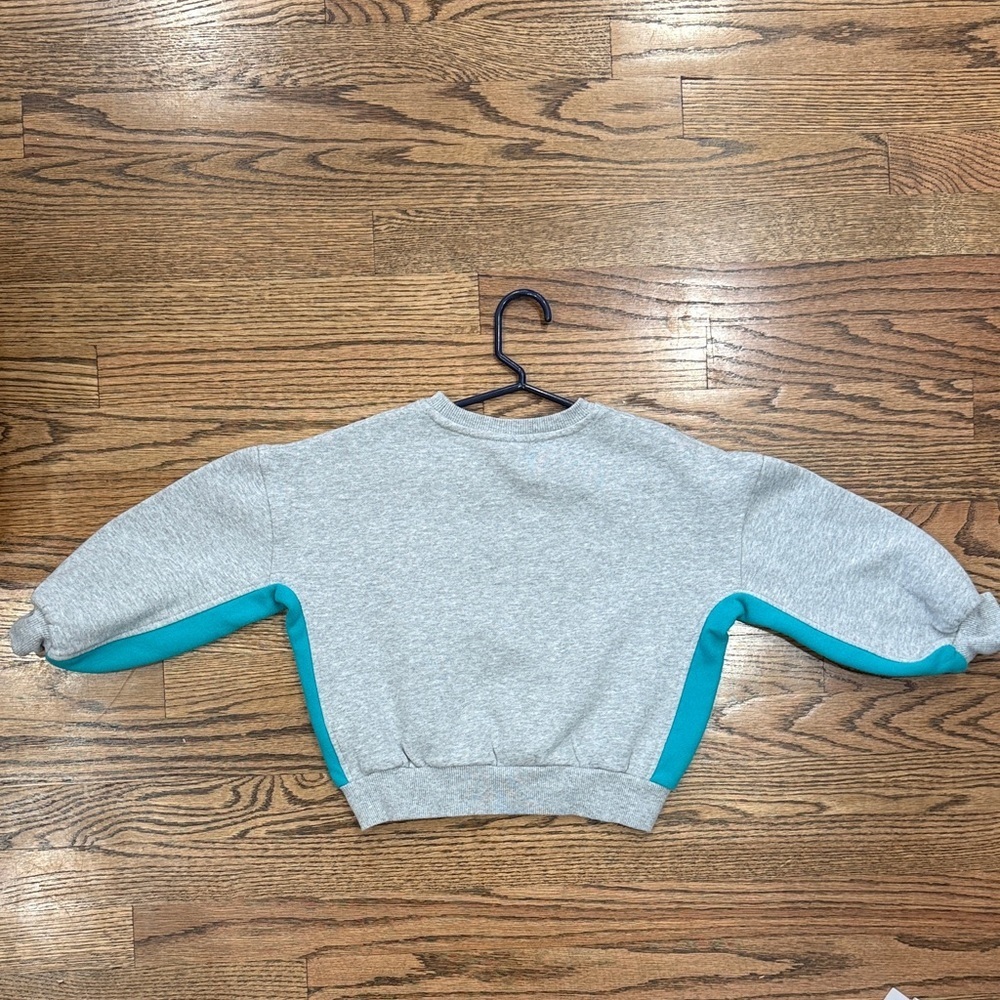 Youth Gray Miami Dolphins Sweatshirt with Teal Accents Size 7/8 - Picture 4 of 6